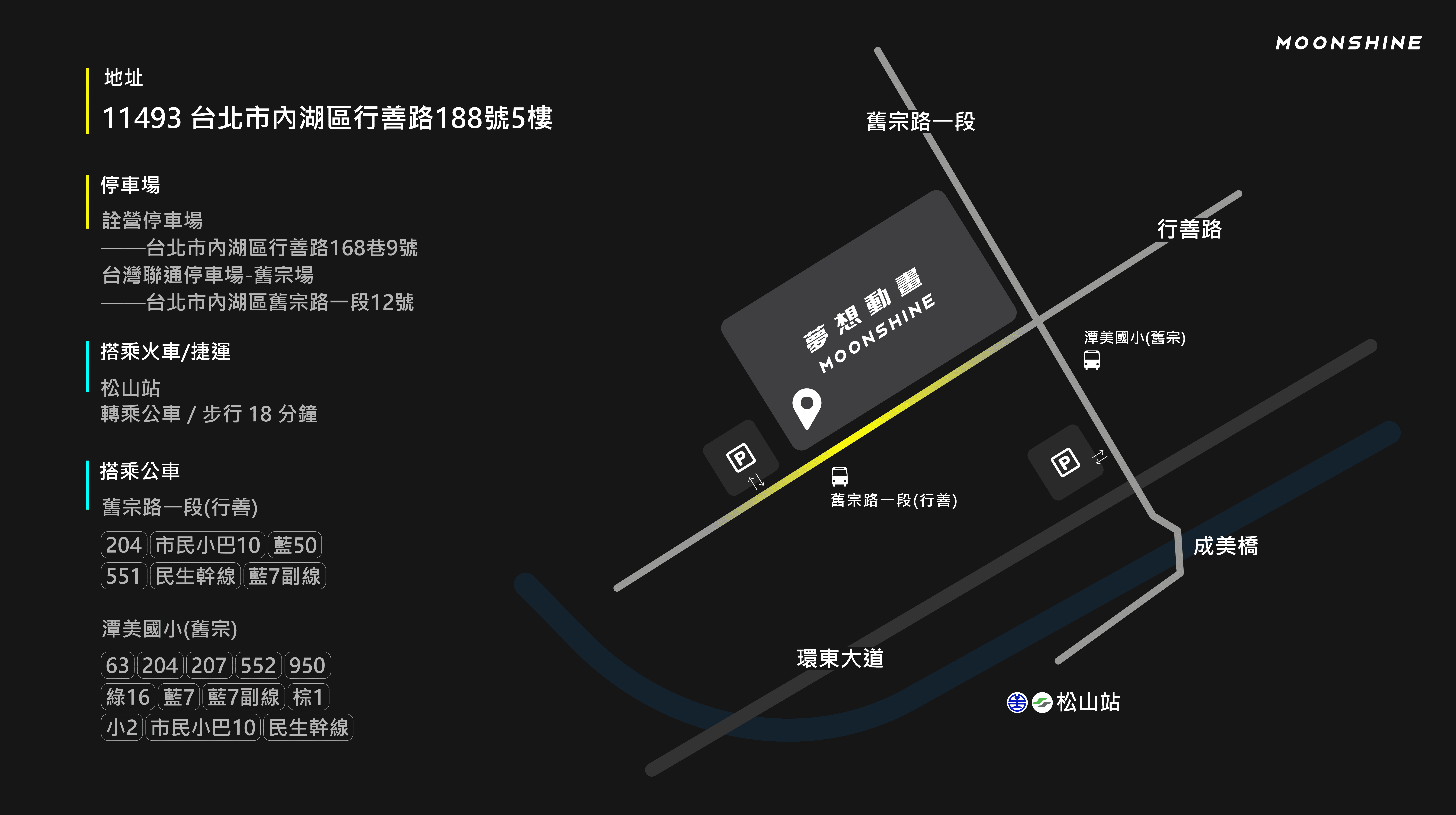 Moonshine Location Map